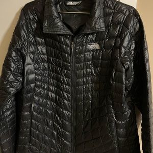 The North Face black puffer jacket